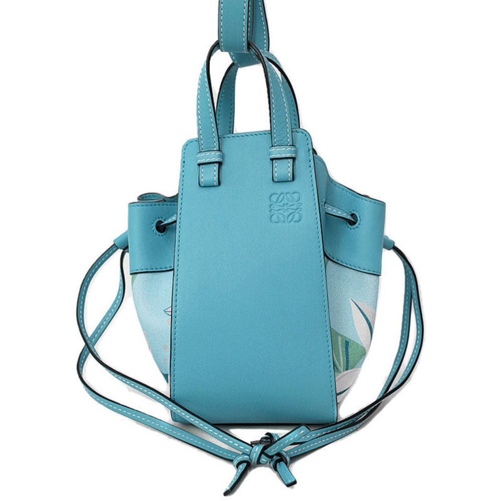 Loewe Hammock Drawstring Mini Bag Light Blue Aqua - image 1